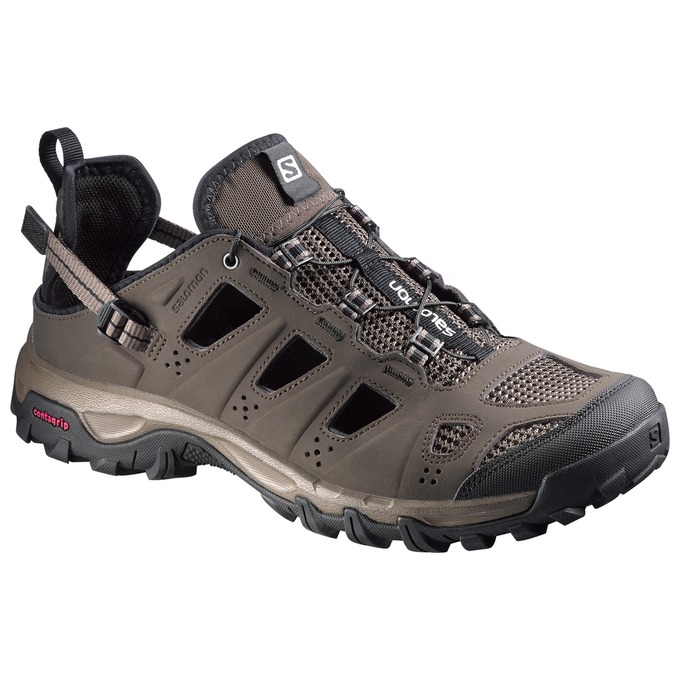 SALOMON EVASION CABRIO Philippines - Men's Water Shoe - Brown Black | 258430-YOJ